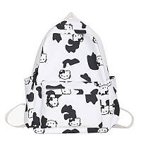 Рюкзак Hello Kitty коров'ячий принт для дівчинки в школу