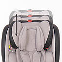 Автокрісло-ребордер Nebula Isofix 0-36 кг Grey Crowns, фото 4