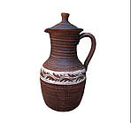 Глечик керамічний гончарний 2 літра для вина та напоїв