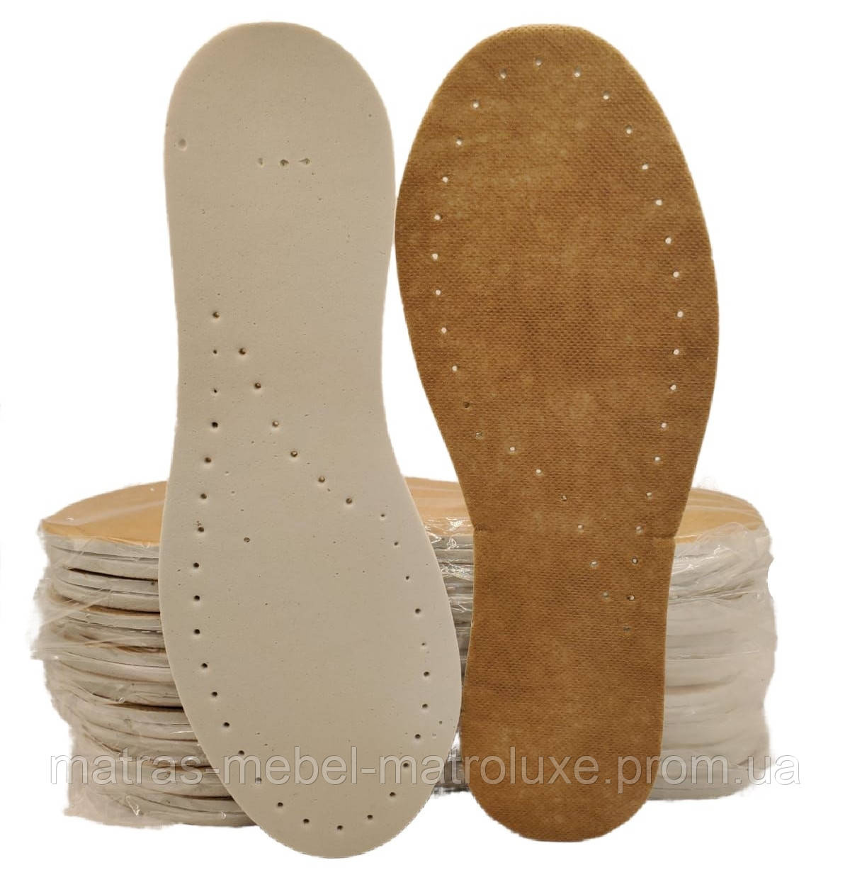 Устілки ЕВА флізелін бежевий (10 пар по 18 грн.) 36-39,45,46