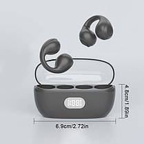 Бездротова bluetooth-гарнітураіз зарядним відсіком KW52 дисплей Чорний, фото 2