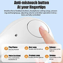 Бездротова bluetooth-гарнітураіз зарядним відсіком KW52 дисплей Чорний, фото 5