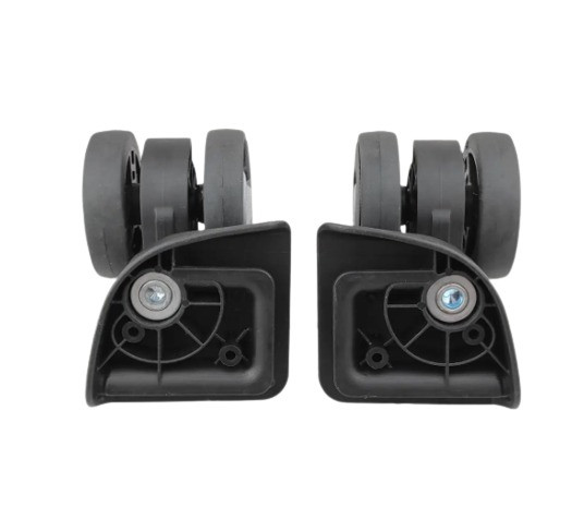 Колеса для ремонту пластикових валіз, подвійні/з ПАЗОМ/2 саморізи/1531