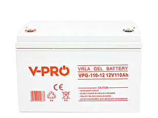 Гелевий акумулятор для ДБЖ Volt Polska 12V 110Ah GEL VPRO PREMIUM (6AKUGEL110)