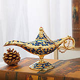 Лампа Алладіна (металева, колір- синій) (21х11см), фото 4