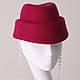 Жіночий фетровий берет пілотка раз 55-59 кольору під замовлення - фото 9 - id-p1244858211