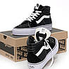 Жіночі кеди Vans SK-8 Platform Взуття Ванс високі чорно-білі на високій платформі замш текстиль демі, фото 8