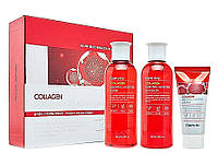 Набір засобів для обличчя з колагеном Farmstay Collagen Essential Moisture Skin Care 3 set