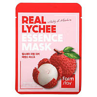 Тканинна маска для обличчя з екстрактом лічі FarmStay Real Lychee Essence Mask