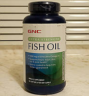 Омега 3 GNC Extra Strength Fish Oil 120 капсул 1000 мг ДГК ЕПК фіш оіл риб'ячий жир жирні кислоти