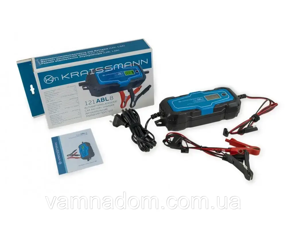 Автомобільний зарядний пристрій KRAISSMANN 121 ABL 8, фото 1
