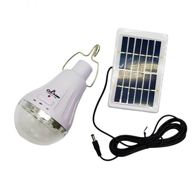 Портативна світлодіодна лампа із сонячною панеллю Solar Light CL-028 7L лампочка з гачком