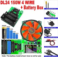 Електронне навантаження 150 Вт Atorch DL24 Bluetooth, USB тестер 150W, Вимірювач ємності 200 В, 30 А