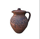 Глечик "Кувшин" керамічний 1.8 літра для вина та напоїв з червоної глини