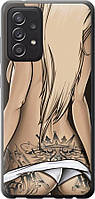 Чехол с принтом для Samsung Galaxy A52 / на самсунг галакси А52 с рисунком Девушка с татуировкой
