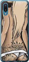 Чехол с принтом для Samsung Galaxy A02 / на самсунг галакси А02 коре с рисунком Девушка с татуировкой