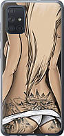 Чехол с принтом для Samsung Galaxy A71 2020 / на самсунг галакси А71 с рисунком Девушка с татуировкой