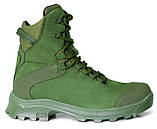 Демісезонні берці Хакі нубук "BNM", армійські тактичні хакі (зелені) черевики з нубуку для ЗСУ, фото 2