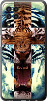 Чехол с принтом для Samsung Galaxy A22 / на самсунг галакси А22 с рисунком Злой тигр