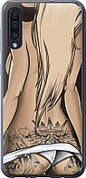 Чехол с принтом для Samsung Galaxy A30s / на самсунг галакси А30с с рисунком Девушка с татуировкой