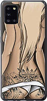 Чехол с принтом для Samsung Galaxy A31 / на самсунг галакси А31 с рисунком Девушка с татуировкой