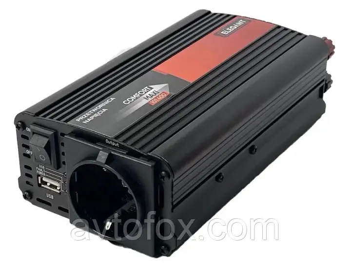 Перетворювач напруги 12V-220 V 500 W 1000 W Elegant 101 400