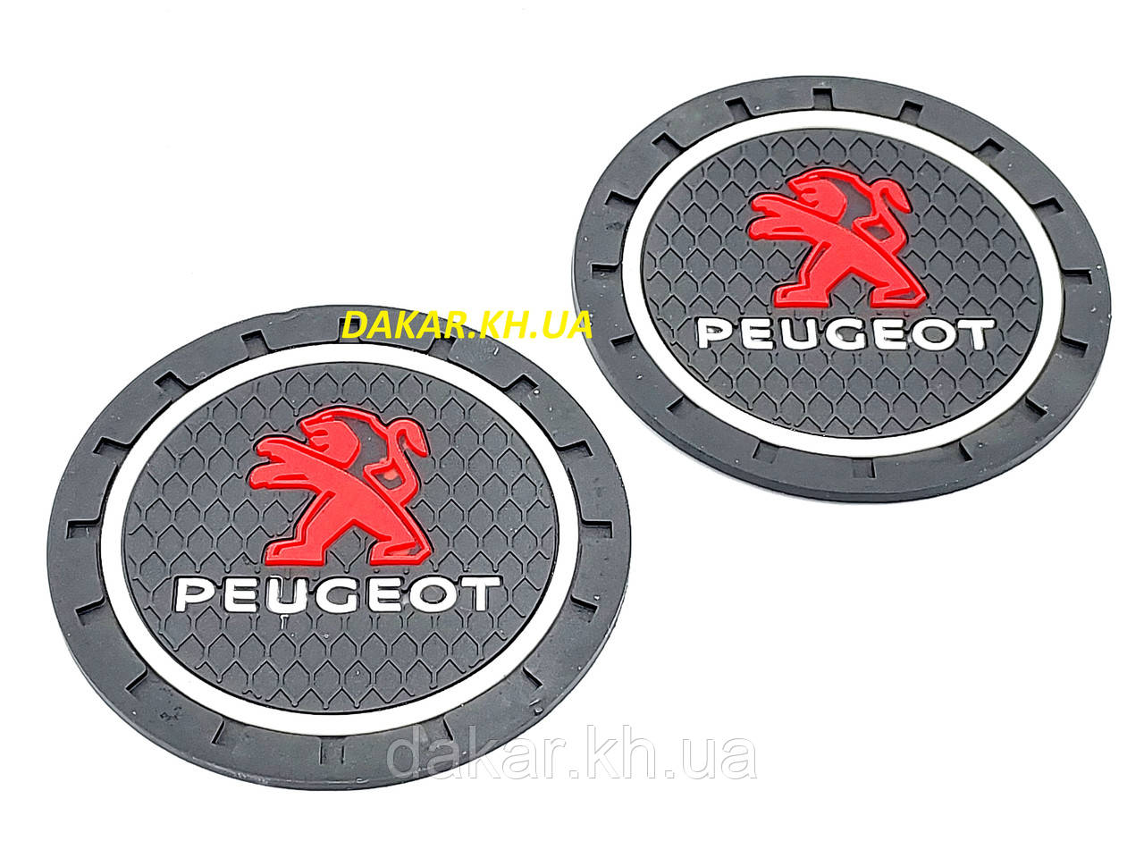 Peugeot Антиковзні силіконові килимки в підсклянник Пежо, фото 1