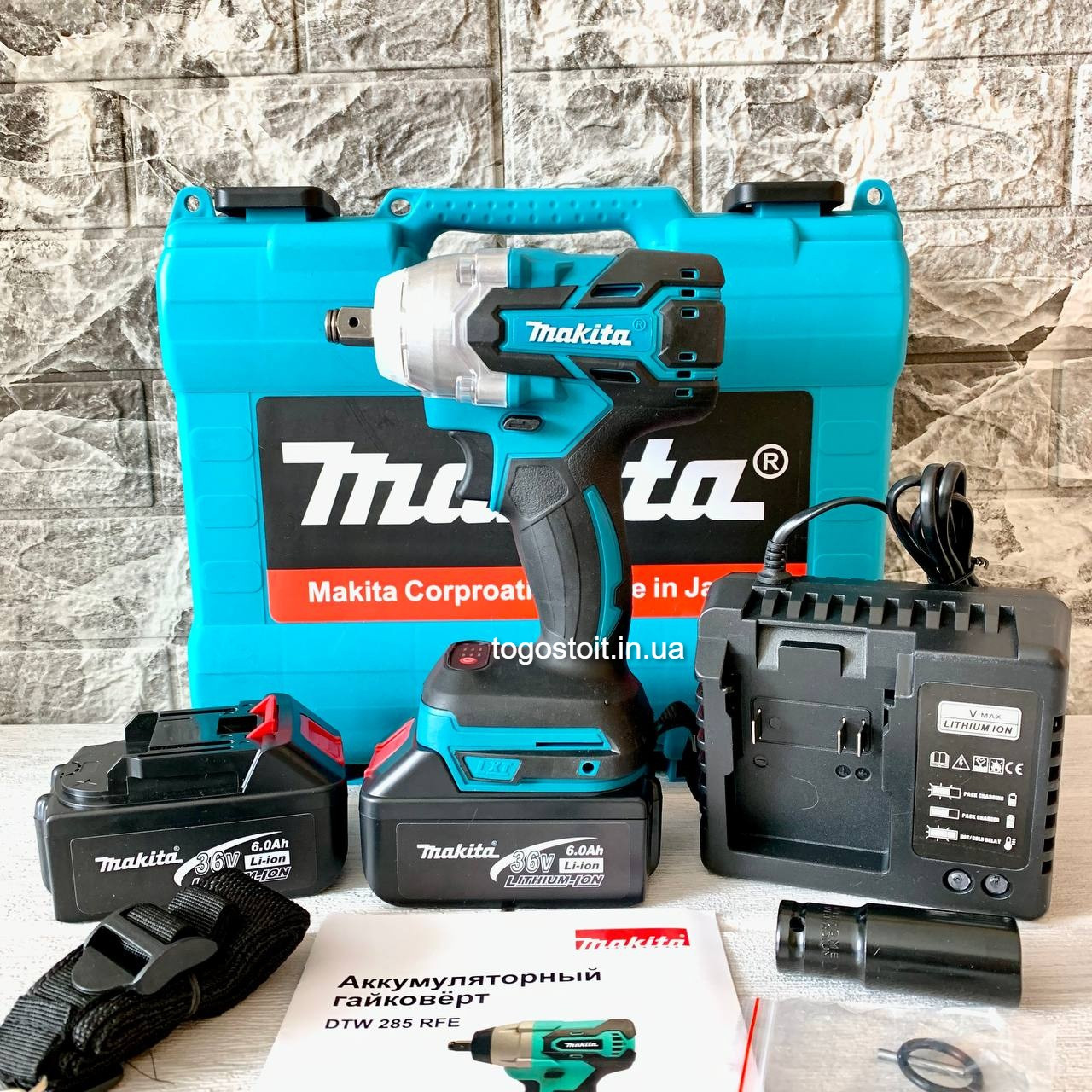 Гайковерт акумуляторний безщітковий Makita DTW 285 (36V/6А). Гайковерт Макіта