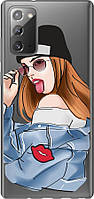 Чехол с принтом для Samsung Galaxy Note 20 / на самсунг галакси ноте 20 с рисунком Девушка v3