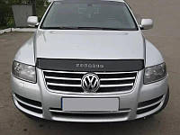 Дефлектор капота (мухобойка) VW Touareg с 2002 2007 г. в.