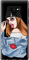 Чехол с принтом для Samsung Galaxy Note 9 / на самсунг галакси ноте 9 с рисунком Девушка v3