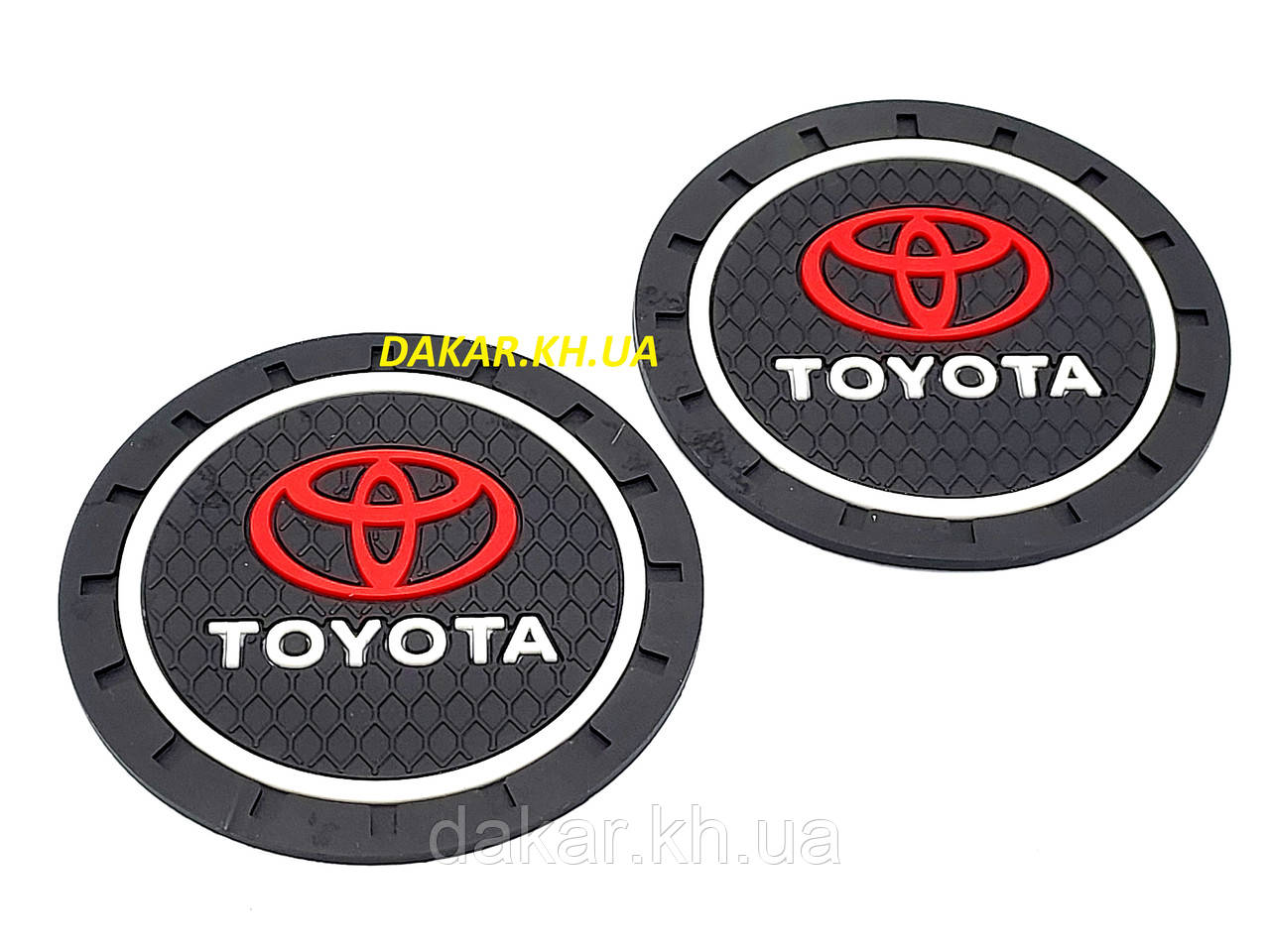Toyota Антиковзні силіконові килимки в підсклянник Тойота