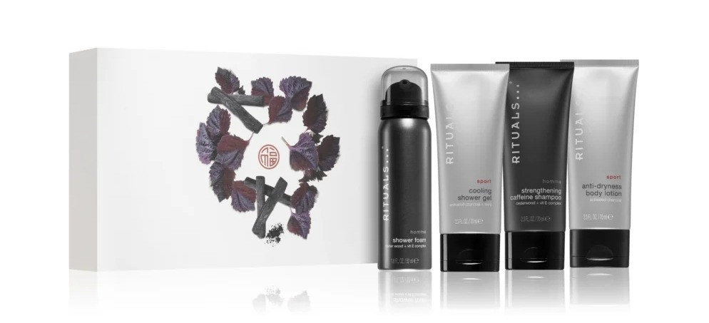 Набір Rituals homme high-performance grooming essentials S (foam, shampoo, gel, lotion)