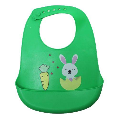 Слинявчик силіконовий "Зайка", ізумрудний [tsi218564-TSI], фото 1