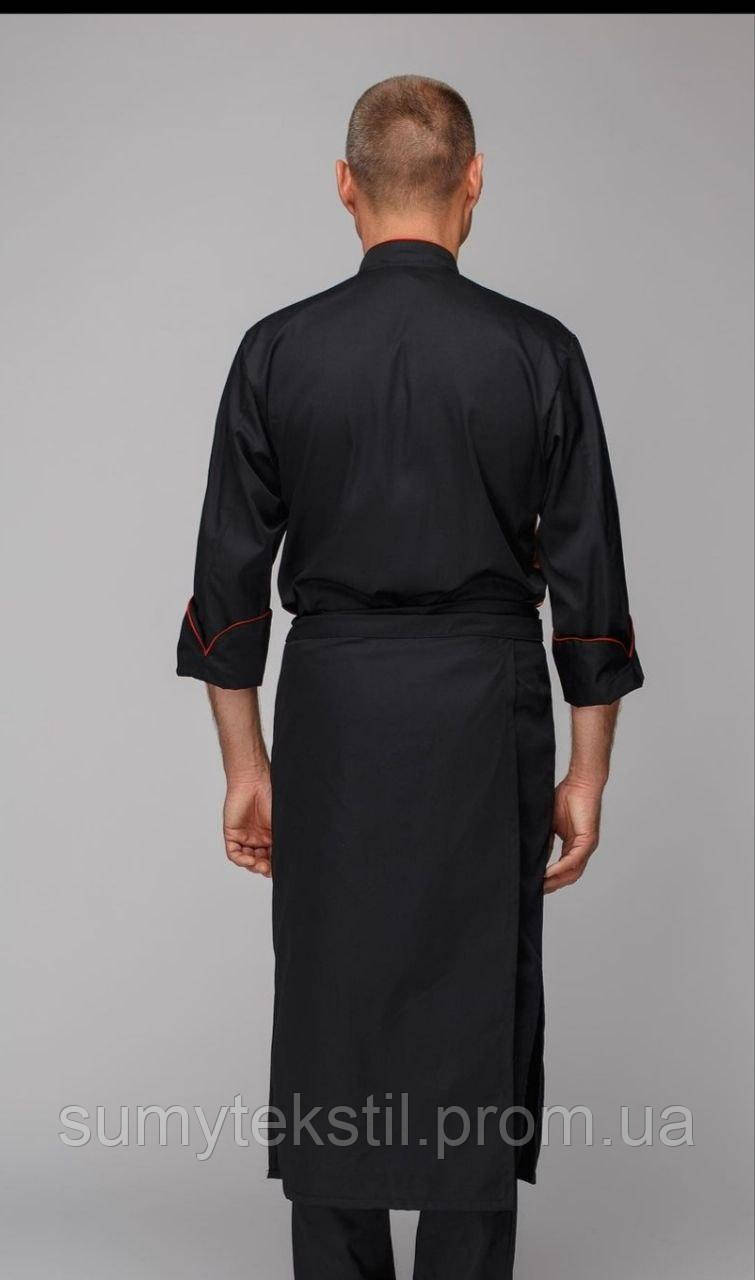 Фартук с разрезом. Униформа для персонала (официантов, поваров, продавцов). Apron with slit - фото 3 - id-p1949707688