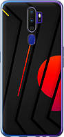 Чехол с принтом для Oppo A9 2020 / на оппо а9 2020 с рисунком Разноцветные полосы