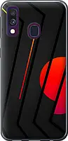 Чехол с принтом для Samsung Galaxy A40 2019 / на самсунг галакси А40 2019 с рисунком Разноцветные полосы