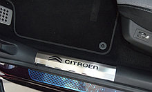 Накладки на внутренние пороги Citroen C4 II/II FL 2011-/ 2015-