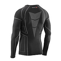Термокофта (лонгслів) X TECH Maglia Race 3 Munica Lunga giroc Nero XXL/XXXL Чорна, фото 6