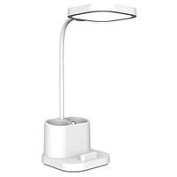 Настольная лампа PLATINET 008, 5W, 3700-4200К, аккум.2400 mAh белая, пластик