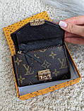 Жіночий гаманець міні Louis Vuitton чорний, фото 5