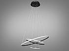 Яскрава підвісна люстра MD9079-3ABK-600+400+200 dimmer, фото 3