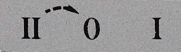 Табличка "2-0-1" зі стрілкою повернення з 2 до 0 8mm, фото 1