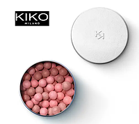 Жемчужные румяна с сияющим финишем kiko milano blue me pearl blush 02 universal mauve