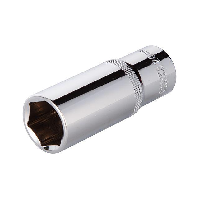 Головка шестигранна подовжена 1/2", 20 ммx78м Cr-V INTERTOOL ET-0120
