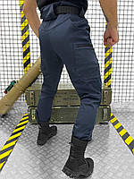 Армейские брюки Softshell синего цвета, Теплые тактические штаны для военных