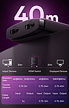 HDMI спліттер комутатор на 2 порти Baseus AirJoy Series 2-in-1 HDMI Switch 4K 60 Гц, фото 5