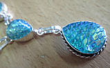Незвичайне кольє з дихроїдним склом "Русалонька- крапля" від студії LadyStyle.Biz, фото 2