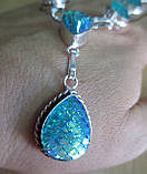 Незвичайне кольє з дихроїдним склом "Русалонька- крапля" від студії LadyStyle.Biz, фото 4