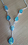 Незвичайне кольє з дихроїдним склом "Русалонька- крапля" від студії LadyStyle.Biz, фото 7